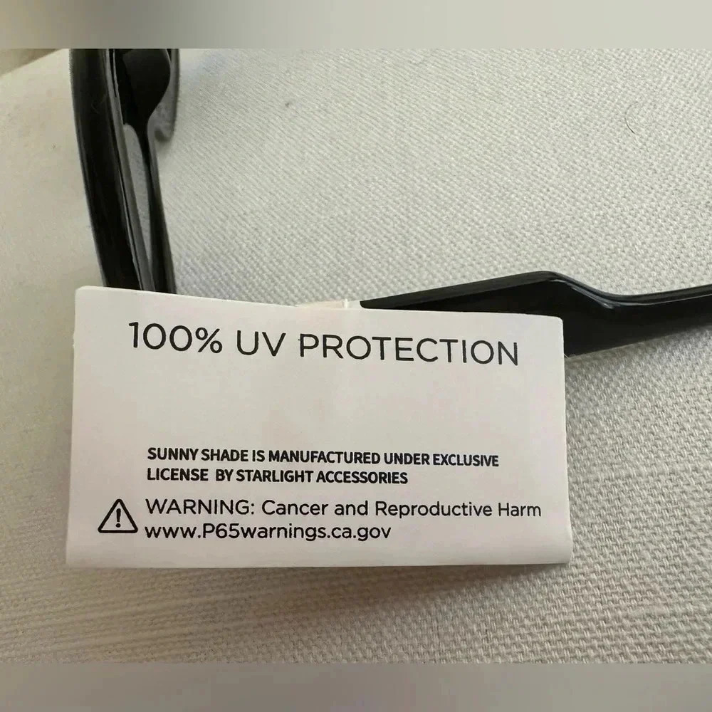 Sunny & Shade Sunglasses Retro Black Frame - NWT - Picture 4 of 4